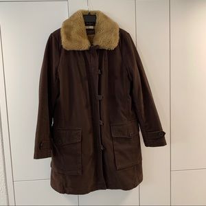 Vintage J Crew Parka w detachable Sherpa lining